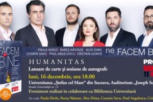 „Ne facem bine. O antologie de fapte extraordinare văzute şi vorbite la ”, lansare de ...