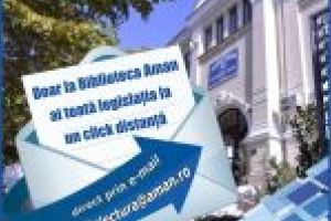 Doar la Biblioteca Judeţeană „Alexandru şi Aristia Aman” ai toată legislaţia la un click distanţă