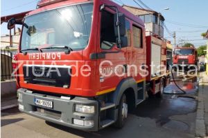 Pompierii in alerta. Incendiu la un autoturism in judetul Constanta 