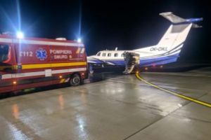 Pacientul cu arsuri de gradul III si IV a fost preluat de un avion medical din Gyor, Ungaria