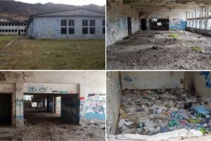 FOTO| Imagini deprimante ale minei de aur de la Baia de Arieş: Clădirea fostei exploatări miniere, devastată de hoţi