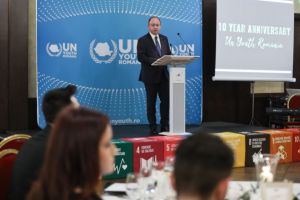 Ministrul afacerilor externe Bogdan Aurescu, prezent la Gala Aniversara a Asociatiei Tineretul ONU Romania