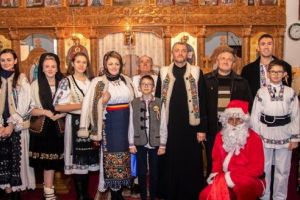 „Din cer senin, în ieslea din Viflaim”, în parohia Teleac