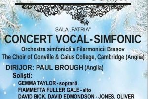 Corul Colegiului Gonville and Caius, unul dintre cele mai vechi colegii din Universitatea Cambridge, în concert la Braşov