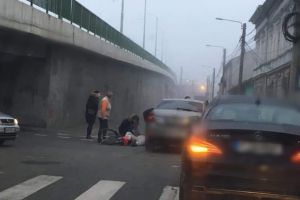 ACCIDENT în Arad! Un biciclist, SPULBERAT de o maşină