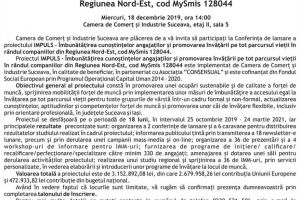 INVITAŢIE  la CONFERINŢA DE LANSARE a proiectului  IMPULS – Îmbunătăţirea ...