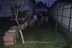Perchezitii in Sighetu Marmatiei. Peste 35.000 de pachete cu tigari au fost descoperite intr-un beci