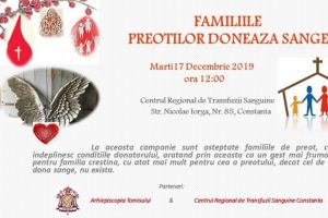 Campanie de donare de sange in Constanta, organizata de Arhiepiscopia Tomisului