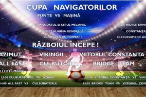 Comandantul si seful mecanic au dat alarma generala. La Constanta, incepe Cupa Navigatorilor! 