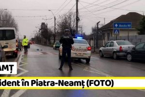 NEAMȚ: Accident în Piatra-Neamţ, în această dimineaţă (FOTO)