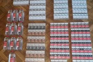 Țigări şi alcool de contrabandă confiscate de jandarmi, la Timişoara