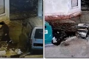 Bărbat amendat cu 6.000 de lei pentru că a aruncat resturi din dezmembrarea de maşini pe stradă