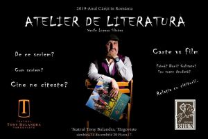 Scriitorul Vasile Lupaşc vă invită la “Atelier de Literatură”, mâine, la Tony Bulandra!
