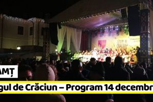 NEAMȚ: Târgul de Crăciun – Programul zilei de sâmbătă, 14 decembrie 2019
