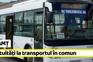 NEAMȚ: Gratuităţi la transportul în comun pentru mai mulţi pietreni
