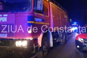 Pompierii chemati in ajutor, la un incendiu in judetul Constanta 