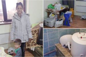 FOTO. O bunică a trăit 17 ani într-o colibă. Acum îşi poate creşte nepoţelul în condiţii decente