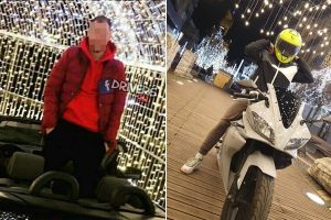 FOTO. După maşina în tunelul luminos, e rândul motocicliştilor în târgul de Crăciun