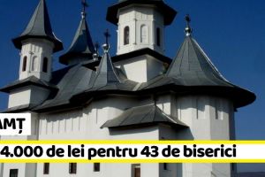 NEAMȚ: 1.884.000 de lei pentru 43 de biserici din Neamţ din partea Consiliului Judeţean