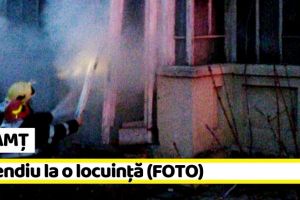 NEAMȚ: Incendiu la o locuinţă din Târgu-Neamţ (FOTO)