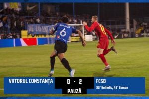 FC Viitorul, invinsa la Ovidiu de FCSB in Liga 1. A marcat si un fost jucator al echipei lui Hagi