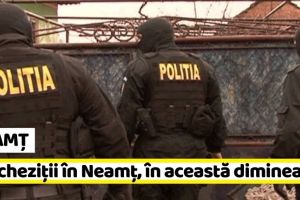 NEAMȚ: Percheziţii în Neamţ, în această dimineaţă, într-un dosar de evaziune fiscală