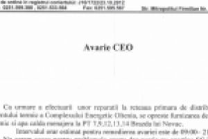Blocuri craiovene fără căldură. Cinci puncte termice din Brazda lui Novac nu primesc agent termic de la CEO