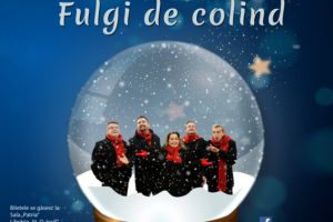 „Fulgi de Colind”, concert de Crăciun cu grupul Anatoly, la Teatrul „Sică Alexandrescu”