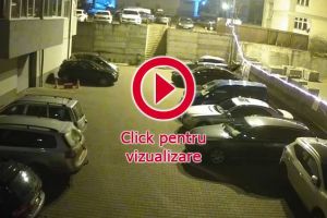 Hoţ filmat în timp ce fura instalaţii luminoase pentru Crăciun de la blocurile noi de la Nordic