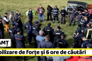 NEAMȚ: Mobilizare de forţe în Piatra-Neamţ pentru un bărbat dispărut