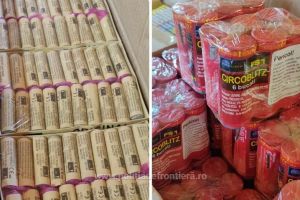 Cum ştii că se apropie Revelionul? Peste 40.000 de materiale pirotehnice nelegale au fost descoperite într-un taxi, în Bihor 