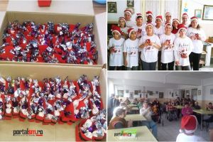 Gest deosebit! Un grup de elevi a adus spiritul Sărbătorilor la Centrul de Îngrijire ,,Alexandru” din Carei