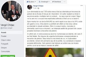 Sotia senatorului Vergil Chitac accidentata, in Constanta, pe trecerea de pietoni.  Pe cine lauda si pe cine e suparat senatorul 
