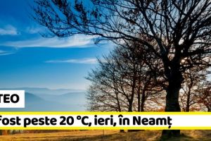 METEO: Au fost peste 20 °C, ieri, în Neamţ