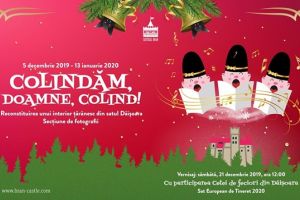 „Ceata de feciori din Dăişoara” prezintă tradiţii de Crăciun, la Castelul Bran