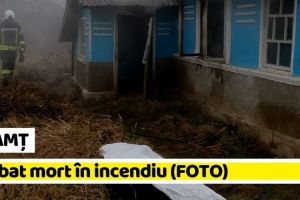 NEAMȚ: Bărbat mort în incendiu. O femeie în stare gravă (FOTO)