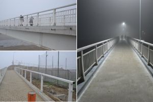 FOTO. Blăjenii se pot bucura, începând cu această săptămână, de inaugurarea unei punţi pietonale moderne peste Târnava Mare