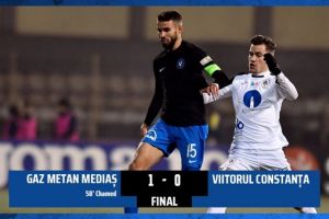 FC Viitorul, infrangere cu Gaz Metan Medias, in ultimul meci al anului. Echipa lui Hagi a coborat in clasament