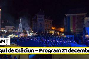 NEAMȚ: Târgul de Crăciun – Programul zilei de sâmbătă, 21 decembrie 2019