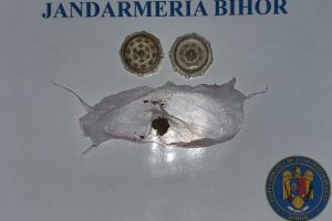 Dat afară dintr-un local din Oradea, un tânăr a fost prins de jandarmi că avea la el 