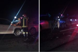 Circulaţia blocată pe A1, la kilometru 61, în urma unui accident în lanţ