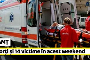 NEAMȚ: 5 morţi şi 14 victime în acest weekend