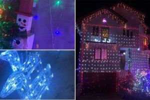 FOTO, VIDEO: Imagini de basm la Ighiel, la lăsarea serii. Cea mai frumoasă casă din judeţ, împodobită de Crăciun, cu mii de beculeţe