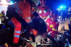 ACTUALIZARE Accident Medieşu Aurit. Un motociclist a murit, unul e în comă!
