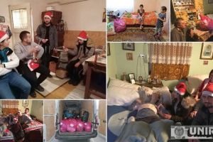 FOTO, VIDEO. BUCURIE dăruită în prag de Crăciun de un grup de tineri din Alba: Zeci de familii din judeţ vor avea sărbători fericite: ”Copiii pe care i-am vizitat ştiu că Moşul nu i-a uitat”