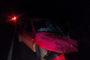 Accident rutier urmat de incendiu, la Ciolăneşti Deal