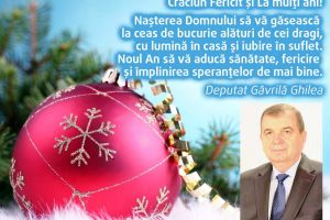 Deputatul Găvrilă Ghilea vă urează Crăciun Fericit şi La mulţi ani!