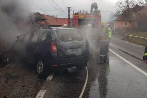 FOTO: Accident pe DN 13 A Bălăuşeri – Sovata!