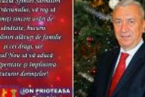 Ion Prioteasa – CJ Dolj: Anul nou să vă aducă prosperitate şi împlinirea tuturor dorinţelor!