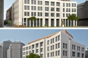 Primele imagini cu noua clădire care va lua locul fostului sediu al PDL Bihor din Parcul Traian (FOTO)